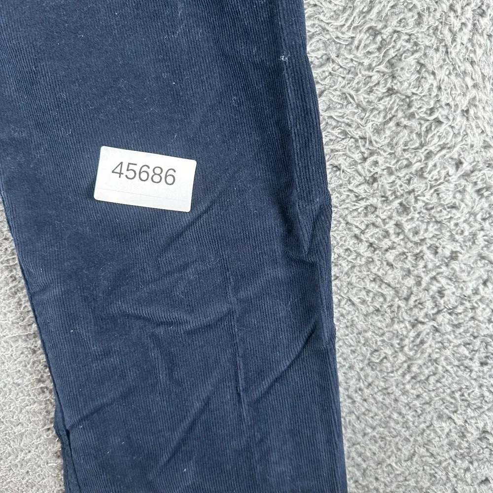 Copper & Oak Pant Mens 34x30 Blue Cotton Corduroy Chino‎ Straight Preppy Career